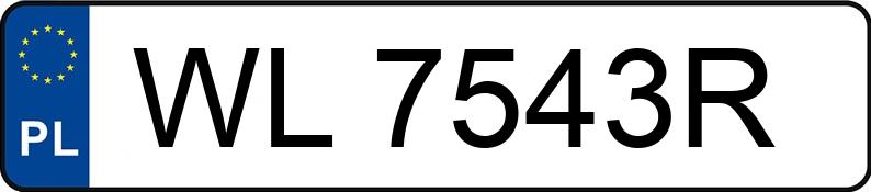 Numer rejestracyjny WL 7543R posiada FORD FOCUS - WL7543R