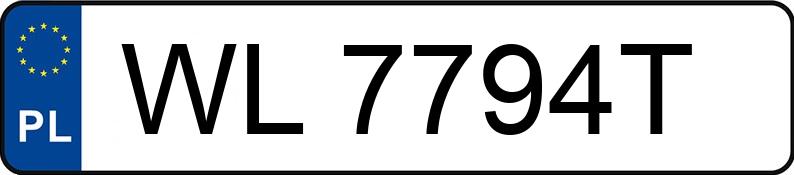 Numer rejestracyjny WL 7794T posiada TOYOTA PRIUS - WL7794T Numer rejestracyjny WL 7794T posiada TOYOTA PRIUS - WL7794T