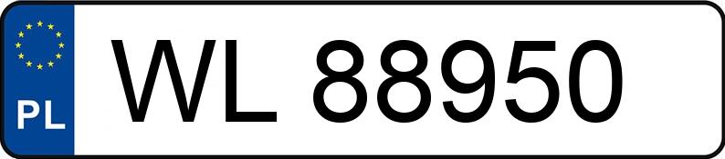 Numer rejestracyjny WL 88950 posiada MERCEDES-BENZ E 320 - WL88950