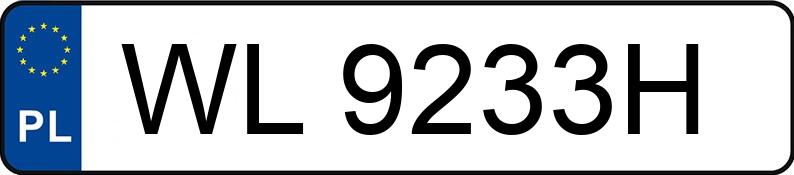 Numer rejestracyjny WL 9233H posiada IVECO DAILY 35C13 - WL9233H