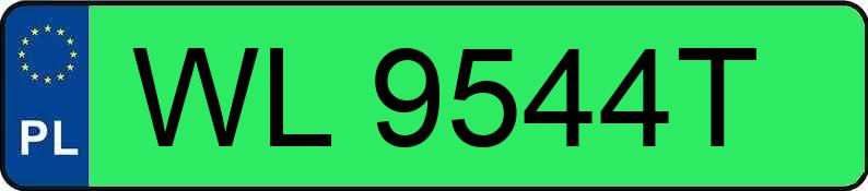 Numer rejestracyjny WL 9544T posiada NISSAN LEAF 40KWH - WL9544T Numer rejestracyjny WL 9544T posiada NISSAN LEAF 40KWH - WL9544T