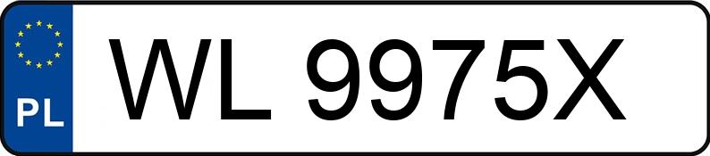 Numer rejestracyjny WL 9975X posiada HONDA Civic 1.8 MR`09 E5 - WL9975X