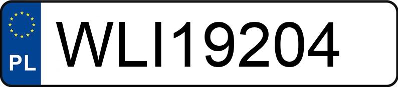 Numer rejestracyjny WLI 19204 posiada VOLKSWAGEN PASSAT - WLI19204