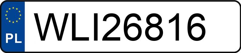 Numer rejestracyjny WLI 26816 posiada OPEL ZAFIRA - WLI26816