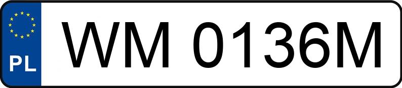 Numer rejestracyjny WM 0136M posiada TOYOTA TOYOTA COROLLA - WM0136M