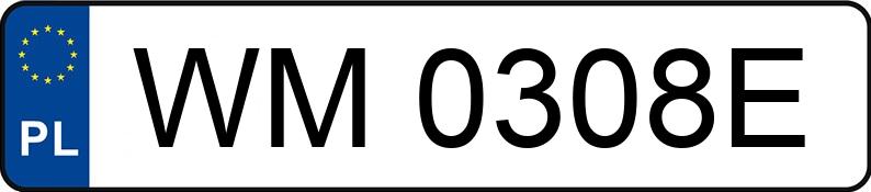 Numer rejestracyjny WM 0308E posiada PEUGEOT 307 - WM0308E Numer rejestracyjny WM 0308E posiada PEUGEOT 307 - WM0308E