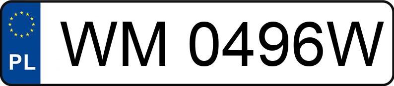 Numer rejestracyjny WM 0496W posiada BMW 420i Cabrio MR`13 E6d F33 M Sport Individual Steptronic - WM0496W