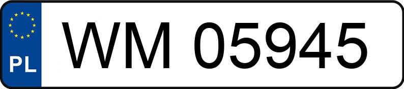 Numer rejestracyjny WM 05945 posiada PEUGEOT 306 1.4 Kat. XN 3B - WM05945