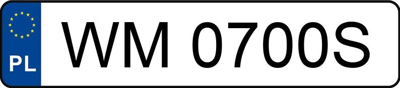 Numer rejestracyjny WM 0700S posiada AUDI A4 Avant 2.0 TDi MR`15 E6 B9 A4 Avant 2.0 TDi MR`15 E6 B9 - WM0700S