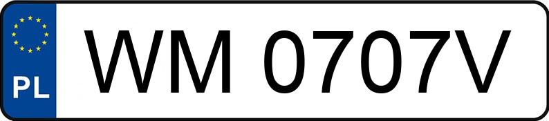 Numer rejestracyjny WM 0707V posiada BMW 550E XDRIVE - WM0707V