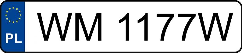 Numer rejestracyjny WM 1177W posiada BMW 316i Touring Kat. E30 316i Touring Kat. E30 - WM1177W