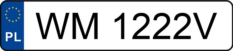 Numer rejestracyjny WM 1222V posiada AUDI A4 - WM1222V