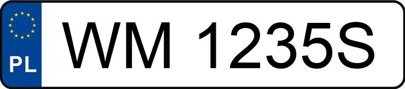Numer rejestracyjny WM 1235S posiada BMW 520 I - WM1235S Numer rejestracyjny WM 1235S posiada BMW 520 I - WM1235S