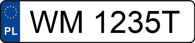 Numer rejestracyjny WM 1235T posiada OPEL ASTRA GTC - WM1235T