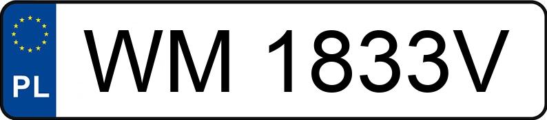 Numer rejestracyjny WM 1833V posiada AUDI A6 - WM1833V Numer rejestracyjny WM 1833V posiada AUDI A6 - WM1833V