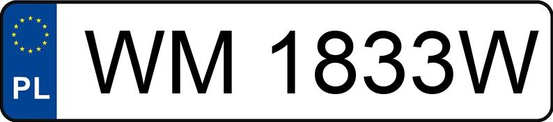 Numer rejestracyjny WM 1833W posiada MERCEDES-BENZ 300 CE - WM1833W