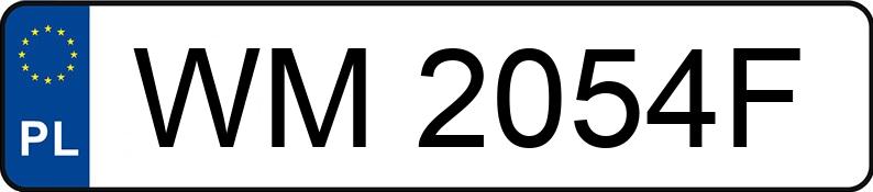 Numer rejestracyjny WM 2054F posiada DACIA Sandero 1.2 16V MR`13 E5 Laureate - WM2054F