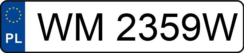 Numer rejestracyjny WM 2359W posiada SEAT LEON - WM2359W