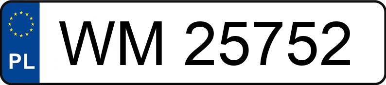 Numer rejestracyjny WM 25752 posiada OPEL VECTRA-C-CC - WM25752