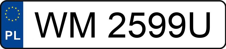 Реєстраційний номер WM 2599U має HONDA Prelude 2.0 MR`97 S - WM2599U