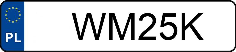 Numer rejestracyjny WM 25K posiada KOMAR 2350 - WM25K