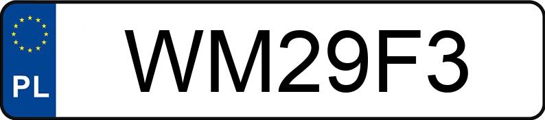 Le numéro d’enregistrement WM 29F3 a HARLEY-DAVIDSON Touring - WM29F3