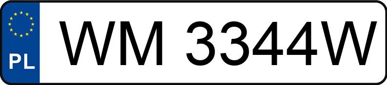 Numer rejestracyjny WM 3344W posiada HYUNDAI I30 - WM3344W