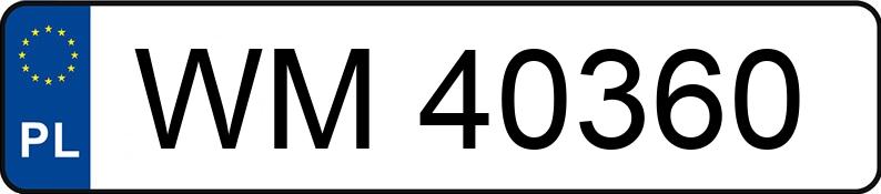 Numer rejestracyjny WM 40360 posiada HONDA Civic 1.3i Kat. MR`91 DXi - WM40360 Numer rejestracyjny WM 40360 posiada HONDA Civic 1.3i Kat. MR`91 DXi - WM40360