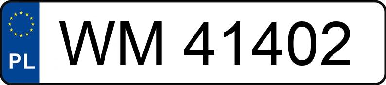 Numer rejestracyjny WM 41402 posiada SEAT ALHAMBRA - WM41402 Numer rejestracyjny WM 41402 posiada SEAT ALHAMBRA - WM41402