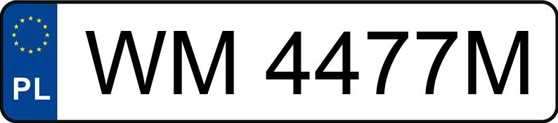 Il numero di registrazione WM 4477M ha SEAT Ibiza 1.4 MR`02 E3 6L SportRider Cool II - WM4477M
