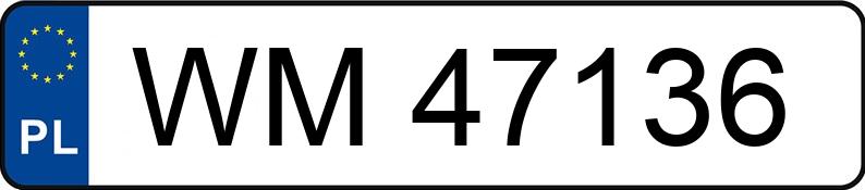 Numer rejestracyjny WM 47136 posiada BMW 525 - WM47136