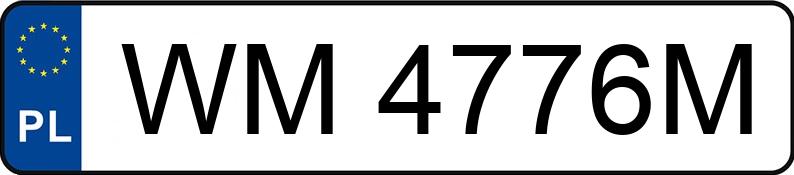 Numer rejestracyjny WM 4776M posiada KIA CEE D - WM4776M