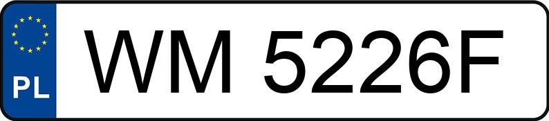 Numer rejestracyjny WM 5226F posiada OPEL Mokka 1.7 CDTI MR`13 E5 Cosmo S&S AWD - WM5226F