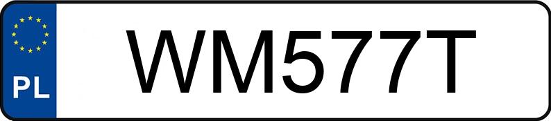 Numer rejestracyjny WM 577T posiada JUNAK Sportowe RX ONE 125 - WM577T Numer rejestracyjny WM 577T posiada JUNAK Sportowe RX ONE 125 - WM577T