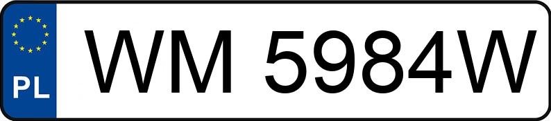 Numer rejestracyjny WM 5984W posiada CHRYSLER 300S - WM5984W Numer rejestracyjny WM 5984W posiada CHRYSLER 300S - WM5984W