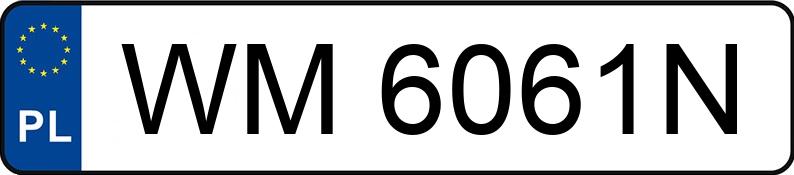 Numer rejestracyjny WM 6061N posiada INFINITY Q50 - WM6061N
