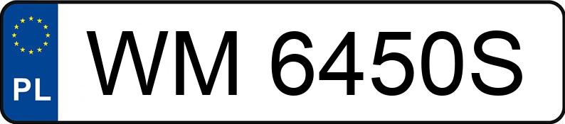 Numer rejestracyjny WM 6450S posiada LEXUS RC F MR`14 E6 Prestige - WM6450S