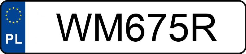 Numer rejestracyjny WM 675R posiada URSUS MF 255 - WM675R Numer rejestracyjny WM 675R posiada URSUS MF 255 - WM675R