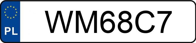 Numer rejestracyjny WM 68C7 posiada KYMCO AGILITY - WM68C7