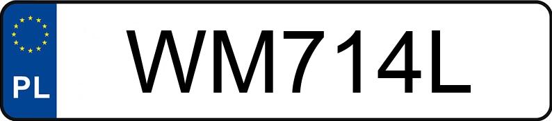 The registration number WM 714L has HARLEY-DAVIDSON Touring MR`17 Road King - WM714L