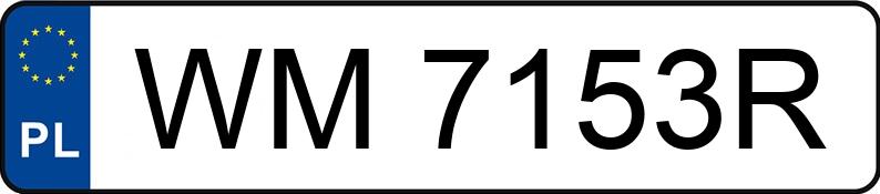 Numer rejestracyjny WM 7153R posiada BMW 525 Diesel MR`03 E3 E60 525 Diesel MR`03 E3 E60 - WM7153R