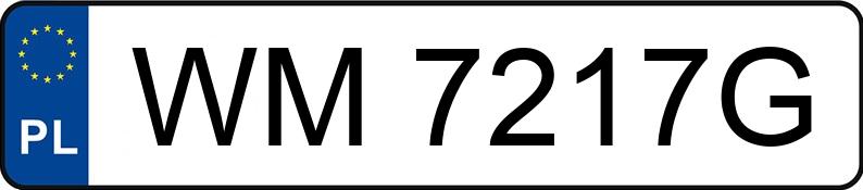Numer rejestracyjny WM 7217G posiada BMW 320 D - WM7217G