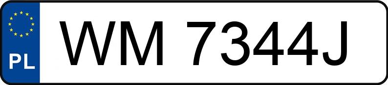 Numer rejestracyjny WM 7344J posiada BMW 330 Diesel Kat. MR`01 E3 E46 330 Diesel Kat. MR`01 E3 E46 - WM7344J