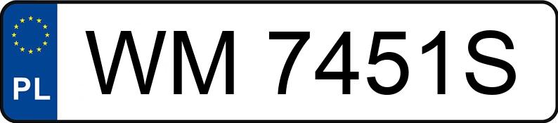 Numer rejestracyjny WM 7451S posiada BMW 318i MR`19 E6d G20 318i MR`19 E6d G20 - WM7451S
