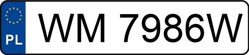 Numer rejestracyjny WM 7986W posiada BMW 316i Kat. E36 316i Kat. E36 - WM7986W