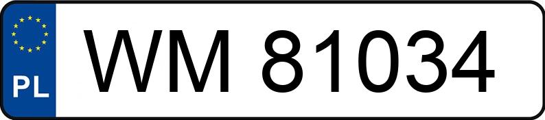 Il numero di registrazione WM 81034 ha HONDA Civic 1.5i MR`95 iLS - WM81034