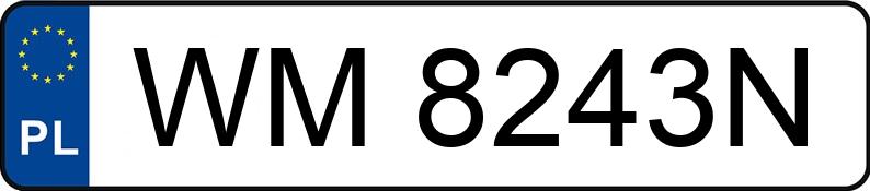 Numer rejestracyjny WM 8243N posiada AUDI A4 - WM8243N Numer rejestracyjny WM 8243N posiada AUDI A4 - WM8243N