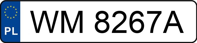 Numer rejestracyjny WM 8267A posiada VOLKSWAGEN GOLF - WM8267A