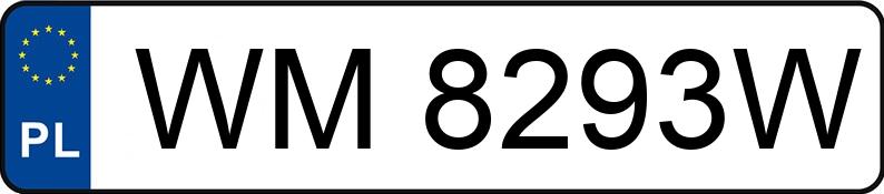 Die Registrierungsnummer WM 8293W hat BMW 535i Kat. E34 535i Kat. E34 - WM8293W