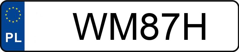 Numer rejestracyjny WM 87H posiada HONDA ST 50 DAX - WM87H